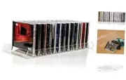 CD Storage Holder Rack Display – Clear Acrylic Compact Disc Organizer Stand