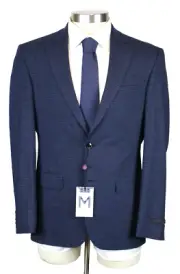 Ted Baker Sport Coat 40 R Men's Blue Check Wool Regular Fit Jarrow Blazer NWT