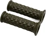 WYJDZSW 7/8" Comfort Motorcycle Hand Grips Rubber Bar End Thruster Grip Motorcycle Handlebar Compatible with Cafe Racer Bobber Clubman Custom