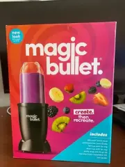 The Original Magic Bullet Countertop Blender 11 Piece Set Dishwasher Safe, Black