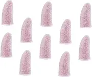 KALLORY 10Pcs Gaming Finger Sleeves Sweat Resistant Touchscreen Covers for Mobile Games Finger Protectors for Enhanced Performance Lightweight and Breathable Design