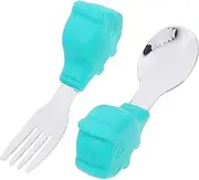 ERINGOGO 1Set Spoon Fork Adorable Utensils for Home Lightweight Smooth Edges for Safe Self Feeding Cutlery