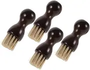 BESPORTBLE 4Pcs Horsehair Shoe Brush Durable Cleaning Brushes for Shoes and Boots Ergonomic Grip for Easy Polishing Compact Design for Everyday Use Safe and Horsehair Materials