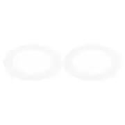 2pcs 3.2" ID 4.5" OD Goof Rings for Recessed Light Matte White Goof Trim Ring