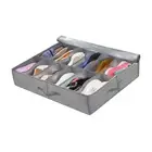 Foldable Shoe Storage Organizer Box Breathable Shoe Storage Bag for Under Bed