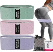 Resistance Bands for Working Out,Booty Bands Set Exercise Bands for Physical Therapy, Stretch Bands for Booty, Legs, Arm, Whole-Body Fitness, Stretching, Women & Men