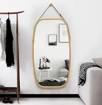 在飛比找松果購物優惠-鏡子 壁掛鏡 試衣鏡 44*100cm 北歐化妝鏡簡約梳妝鏡