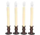 Adjustable Window Candles With Timer Set Of 4 Bronze