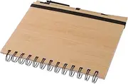 WRITWAA Bamboo Spiral Binding Notebook Large Page Journal for Students Professionals and Travel
