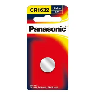 【Panasonic 國際牌】CR1632鋰電池3V鈕扣電池5顆入 吊卡裝(公司貨)