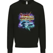 Time Travel Machine Funny 80s Movie Kids Sweatshirt Jumper