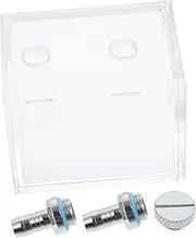 PC Water Tank Computer Coolant Reservoir Tank Water Cooler CPU Water Cooling Tank Mini Cooler for Car Liquid Cooler CPU Car Cooler Water Cooler Tank Water Case Transparent Acrylic
