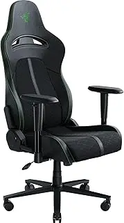 [Razer] Enki X Essential Gaming Chair: All-Day Comfort - Built-in Lumbar Arch - Optimized Cushion Density - Dual-Textured, Eco-Friendly Synthetic Leather - Adjustable 152-degree Recline - Black