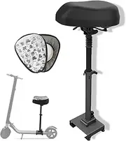 [GLDYTIMES] Electric Scooter Seat with Waterproof Cushion Cover for Ninebot ES1 ES2 E22 ES4/Razor C25/Xiaomi M365 Pro 1S/Aovopro ES80, Adjustable Foldable Seat Shock Absorbing Max Seat Saddle