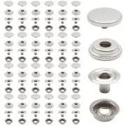 200 Pieces 15mm Snap Fasteners Kit, Heavy Duty Snap Fastener Metal Leather Sn...