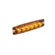 Narva 12/24V High Powered Low Profile Warning Light - Amber - 6 x 1 Watt LEDs