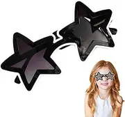 Générique Light Up Star Glasses, Cute Transparent Color Glasses, Anti-Glare Colorful Sunglasses, Unique Glowing Star Sunglasses, Carnival Sunglasses, Garden Party Glasses, Colorful Transparent Shades,