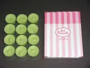 PartyLite One Box (12) Lemon Lime Macaroon Just Desserts Tealight Candles V04779