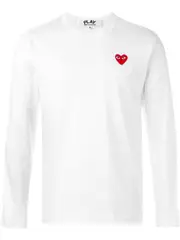 [COMME des GARCONS PLAY] Red Emblem Tee