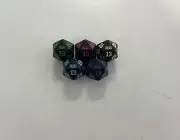 Wilds of Eldraine MTG Spindown Dice Life Counter D20 Die Dice set WUBRG set of 5