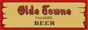 Old Towne Pilsner Beer 6" x 18" Metal Sign