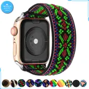 Elastic Strap For Apple Watch Band 38mm 40mm 41mm Nylon Unisex Wrist Bracelet