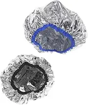 FOMIYES 2pcs Conditioning Hair Caps Heat Retention for Curly Hair Aluminum Foil Bonnet Salon Soft Material Easy to Use and Carry