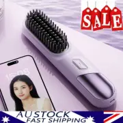 Electric Hair Beard Straightener Curler Hot Styling Comb Iron Fast Heated BrusCE