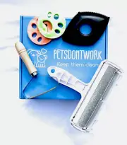 Pet hair remover bundle (5 pc) for car, furniture, laundry, carpet, clothes.