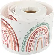 HAPINARY 1 Roll Cute Blackboard Border Sticker Lovely Pattern Decorative Trim for Classroom Home Office Bright Colors for Engaging Atmosphere Easy Decoration