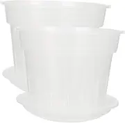 CANIGHT 2pcs Root Control Pot Flower Pot Plants Pots Cymbidium Orchid Pot Orchid Pots Nursery Pots Gardening Supplies Small Potting Pots Planting Pots Orchid Planter Orchid Planting Pot