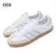 adidas 休閒鞋 Samba OG W 女鞋 雲白 光暈藍 復古 生膠底 經典 德訓鞋 愛迪達 IE0877