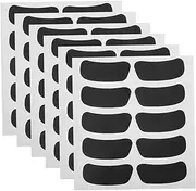 WOONEKY 14 Sheets Black Eye Sticker Adhesive Soccer Decal Fan Stickers for Sports Events