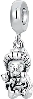 [QeenseKc] Love Grandma Nana Family Love Pendant Charm for Pandora Bracelet Mothers Day Gift, Metal, base