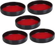 Abaodam 5pcs Add Velvet Leather Accessories Dice Shaker Tray Dice Cup Holder Party Props Bar Props Ktv Game Cup Lid Game Accessory Plastic