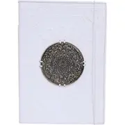 LVD Leather NoteBook Medallion White Stylish Hard Cover Journal/Diary 29x21cm