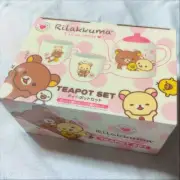 Rilakkuma and Korilakkuma Kiiroitori Teapot Set kawaii 2 mugs and 1 teapot