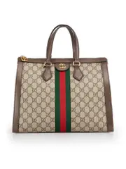Brown Ophidia GG Supreme Handbag