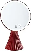 Lighted Makeup Mirror, Portable Mirror with LED Lights at 3 Levels of Temperature, Cordless Vanity Mirror with Wireless with,A