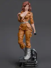 Painted April O'Neil Statue 1/4 Sexy Figure