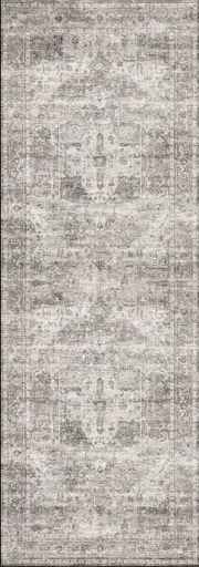 Chateau Ash White & Grey Runner Rug