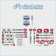 Bicycle Columbus SLX Rinforza Elicoidali Frame & Fork Decals Stickers Kit Set