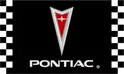 Pontiac Checkered Racing 3x5 Ft Banner Flag Car Racing Show Garage Wall Workshop