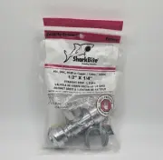 Sharkbite Straight Stop Quarter Turn 1/2 X 1/4 Push To Connect Fitting Plumbing