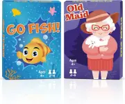Card Games,Go Fish and Old Maid Card Game for Kids Ages 4-8,Fun Classic Interact