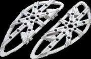 AN 10G Adj Driver Floorboards Chrome Pair Harley Softail Slim 107 18-21