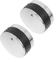Milisten Replacement Gas Grill Knobs 2pcs BBQ Control Knobs with Smooth Grip for Easy Adjustment