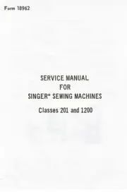 Singer Sewing Machine Class 201 1200 Service Repair Manual Book + Parts List