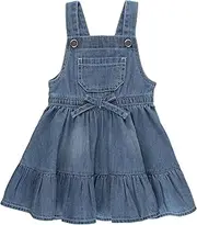 [RuffleButts] Baby/Toddler Girls Printed Pinafore Cross-Back Sun Dress