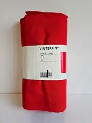 IKEA VINTERFINT Tablecloth - Red 57x94 " New 100% Cotton